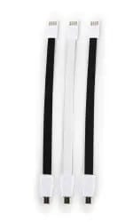 Whizzy Black and White Designer 3 Pack Micro USB Charge Cable