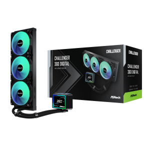 CHALLENGER-360-DIGITAL_ASRock_Challenger_360_Digital_AIO_Liquid_wr_01 ASRock Challenger 360 Digital AIO Liquid Cooler - Black