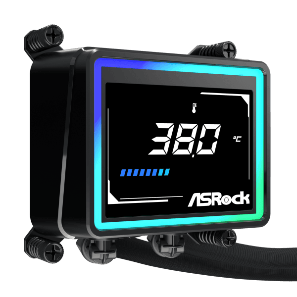 ASRock Challenger 360 Digital AIO Liquid Cooler - Black