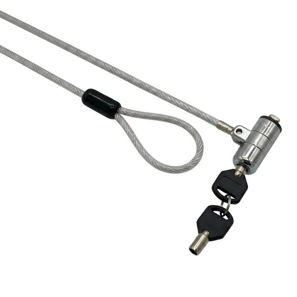 GIZZU 1.8m T-Bar Laptop Cable Lock Master Key Compatible