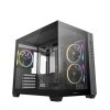 Deepcool CG330 3F Panoramic Dual-Chamber Micro-ATX Gaming Chassis - Black