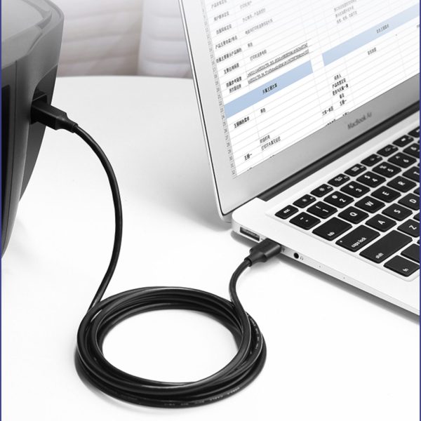 UGREEN US135 USB 2.0 to USB B Printer Cable, 480Mbps